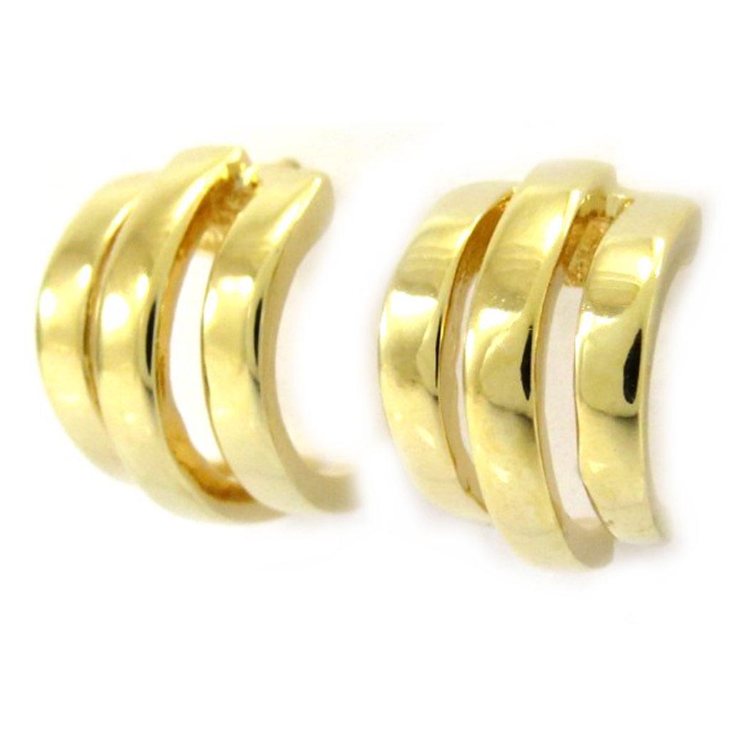 Les Trésors De Lily [G2025] - Gold Plated Hoop Earrings 'Choreography'
