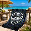 Boca Football Club Printed Microfiber Beach Towel, Soft And Absorbent, Quick-Dry, Ideal for Summer Travel, Beach Essential, Swimming Pool