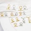 2/4/8 Sets OT Brass Toggle Clasps Round Heart Jewelry Clasp Connector For Necklace Bracelet Making Accessories DIY Fittings