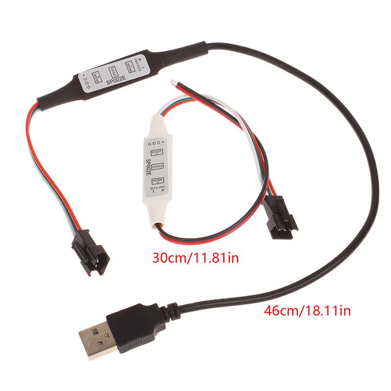 Mini Controller WS2812B WS2811 Per Striscia LED a Pixel Luci USB 3 Tasti Striscia LED WS2812 SP621E Musica Bluetooth APP DC5V-24V