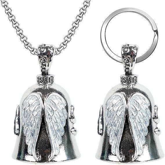 Cloche de Moto - Guardian Bell - Acier inoxydable - 2 pièces - Décoration et protection