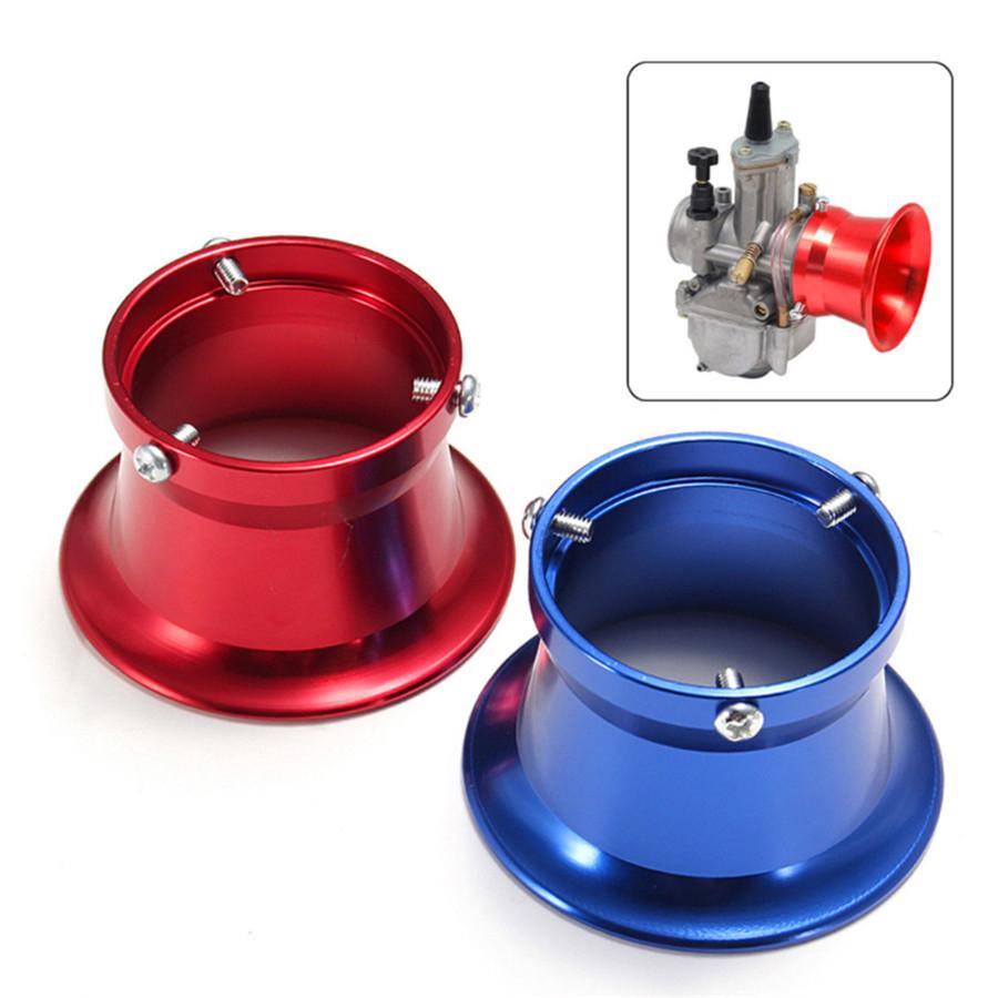 Aluminium Alloy Blue Motorbike Carburetor Interface Air Filter Cup Wind Cup 50mm