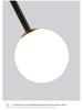 Modern Minimalist Multi-head LED Glass Ball Pendant Light for Bedroom, Dining, or Living Room