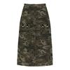Current Cargo Detail Long Skirt [Khaki]