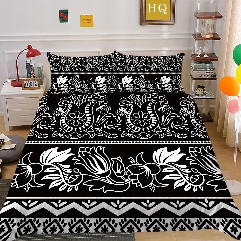 Duvet Covers Bohemian Printing Bedding Set Teens Twin Single Size Home Textiles Microfiber Bedroom Decor