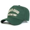 Men Letter Embroidered  Baseball Cap Outdoor Adjustable Sunscreen Leisure Hat Spring Autumn Travel Tourism Beach Vacation