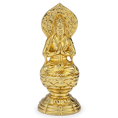 Buddhist Altar Shop Takita Shoten Buddhist Statue: Seishi Bodhisattva (Born in the Year of the Horse) Alloy (6.8cm High x 2.8cm Wide) [Crafted by Keis