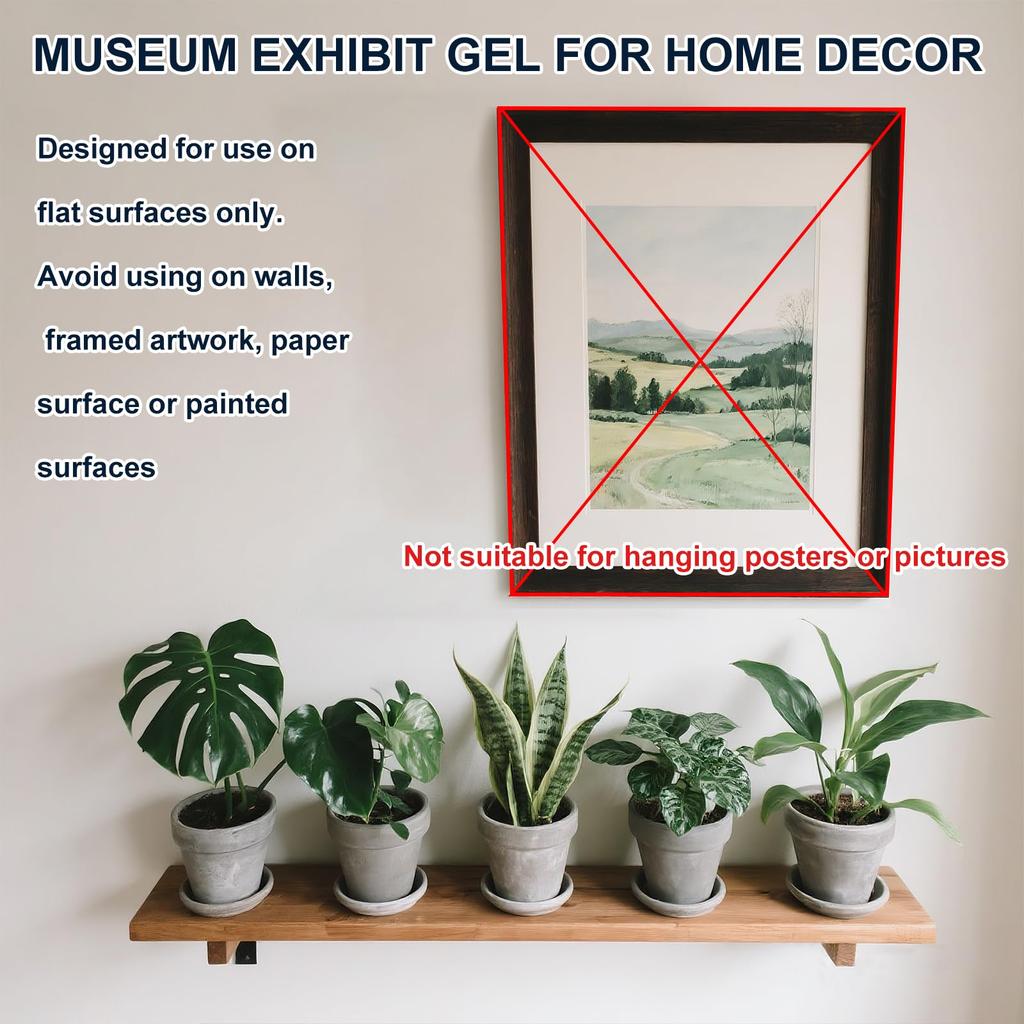 INNOVAYOU 180g Museum Gel, a reusable clear wax that can be peeled off and used for collections, antique glass, ceramics, and art and craft projects.