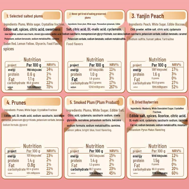 Hua Wei Heng Assorted Preserved Fruit Snack Pack