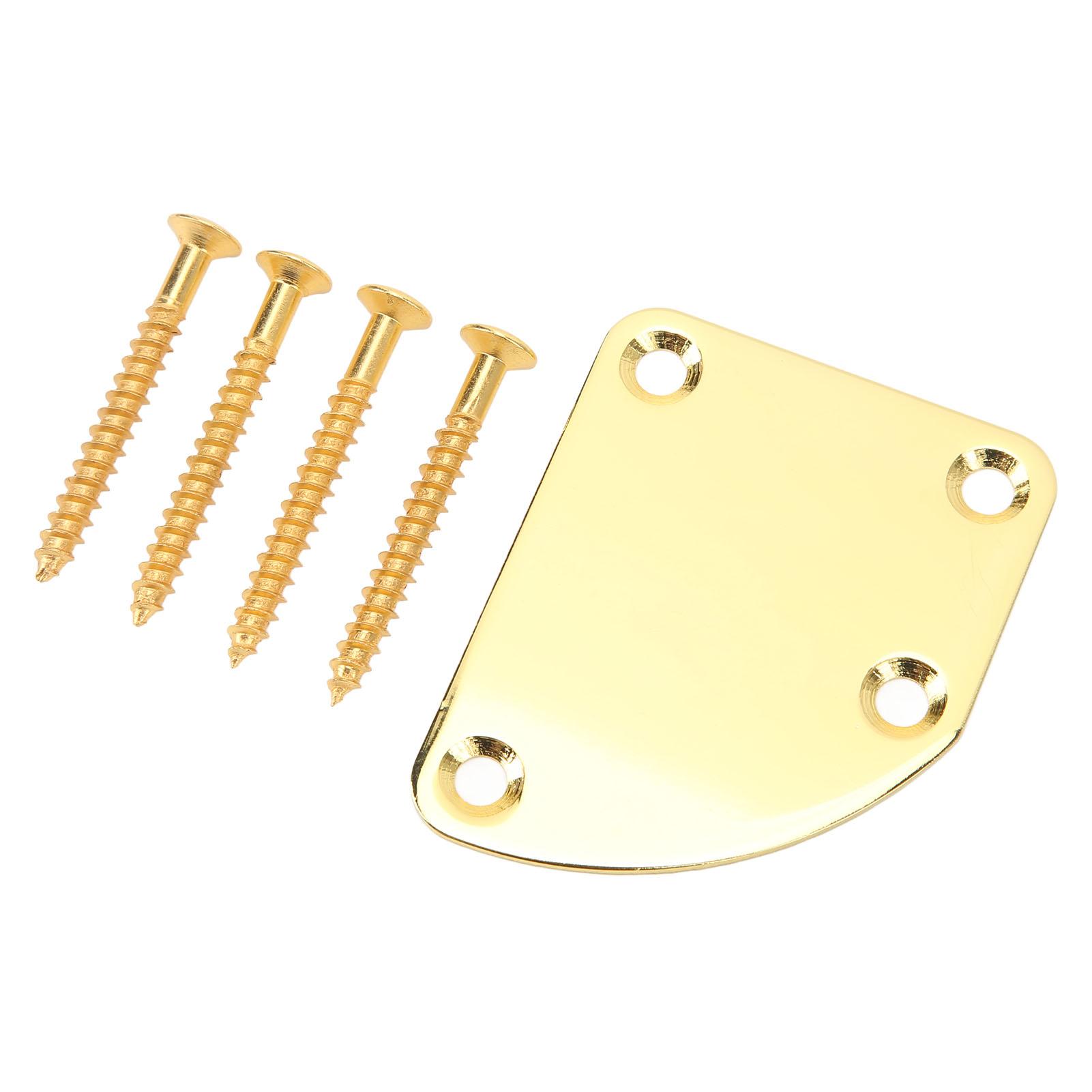 

Золотой Накладка на гриф электрогитары 4 отверстия Изогнутая Простая установка Защита от царапин Накладка на гриф