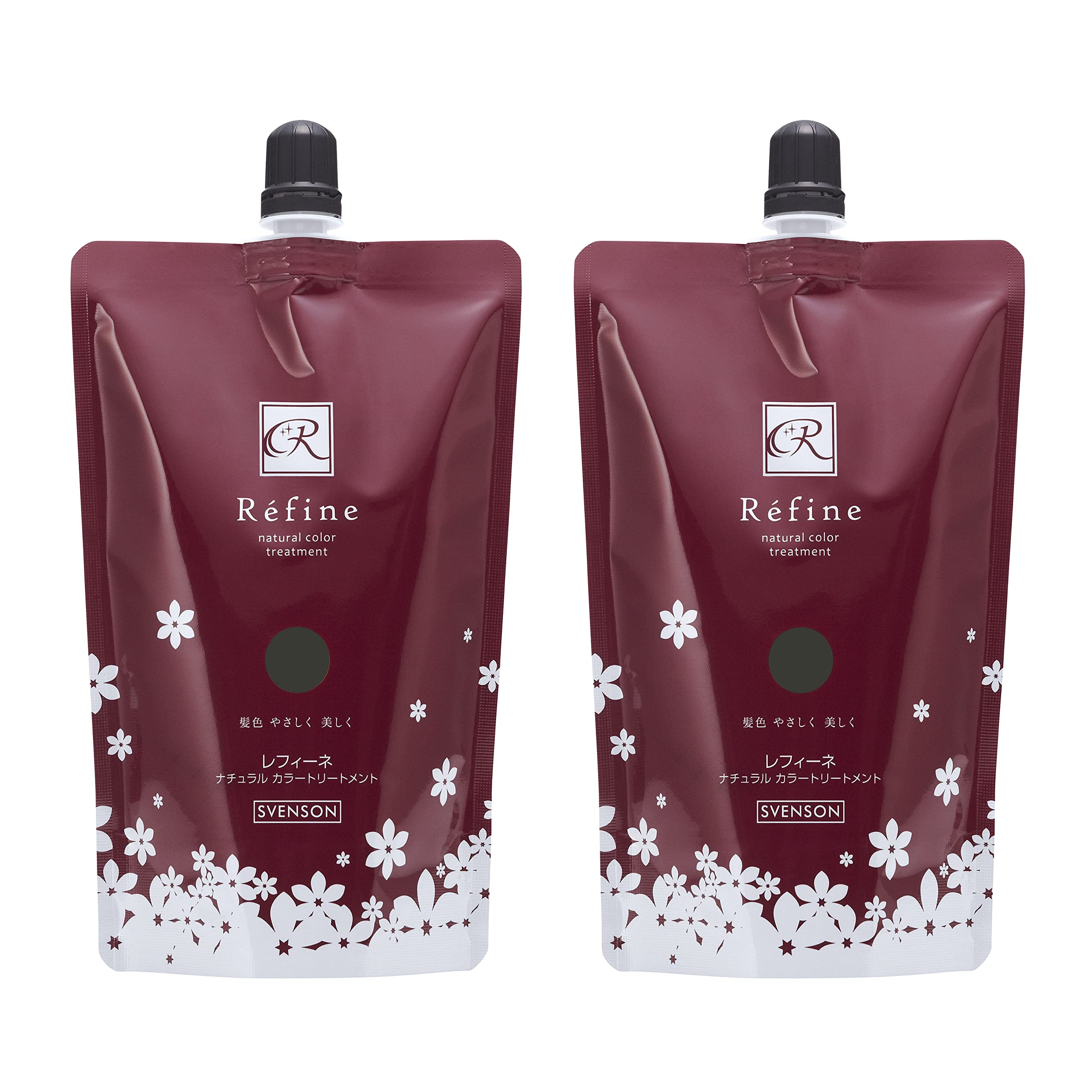 

Refine Натуральное средство для окрашивания для мужчин и 300 г Натуральное для женщин, (2 бутылки, черные)