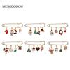 Cartoon Christmas Accessories Brooch Deer Gift Snowflake Brooch Alloy Handmade Drip Christmas Brooch Collar Pin