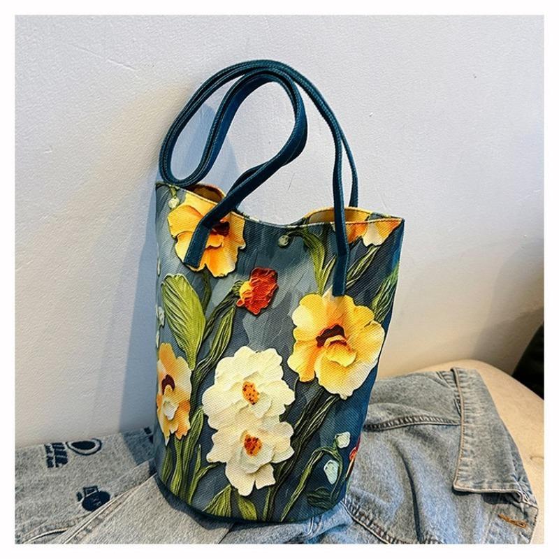 

Вместительная сумка через плечо высокого класса, бархатная трехмерная сумка-ведро, ручная сумка синий