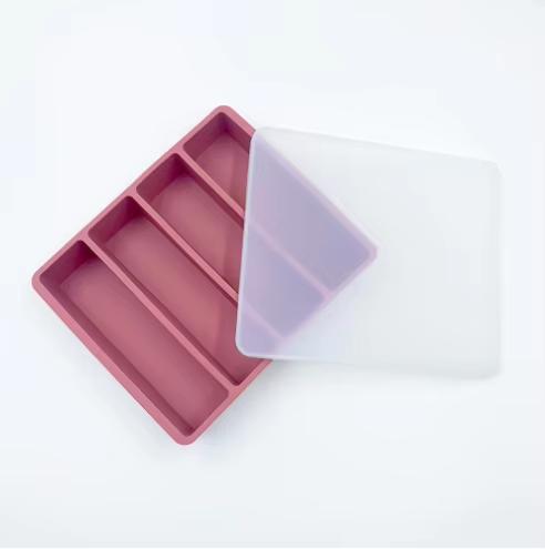 

Multi Color And Multi Grid Silicone Freezing Tray Super Large Soup Ice Tray Food Freezing Mold Durable Practical Kitchen Storage