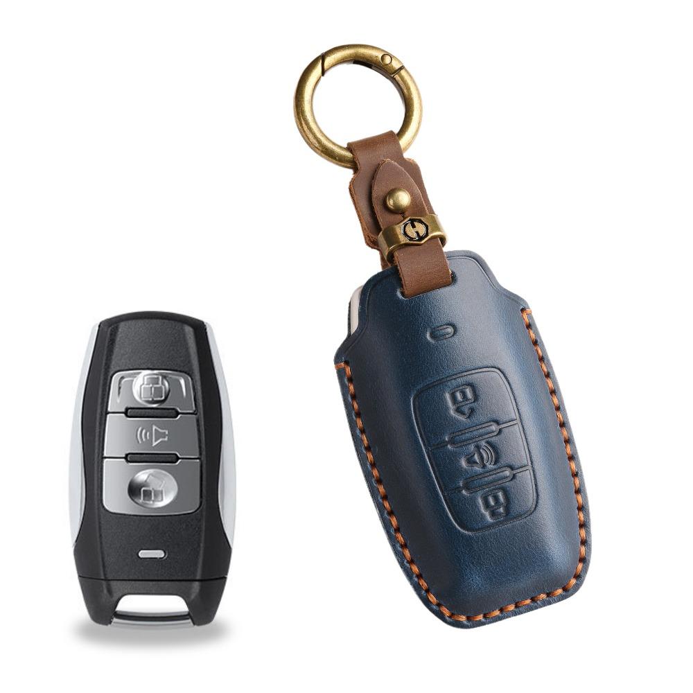 Handgefertigtes Schlüsseletui aus echtem Leder für Haval H6S H9 M6 First Love Big Dog Cannon im Retro-Stil, Auto-Schlüsselhülle