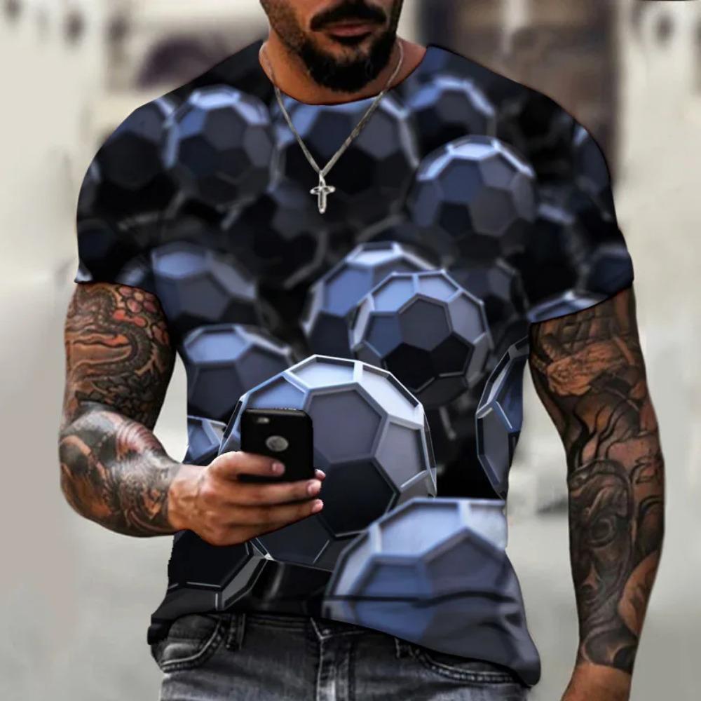 

3D men s T-shirt fashionable hip-hop O-neck short sleeved top abstract Harajuku men s T-shirt oversized T-shirt men s clothing 6XL