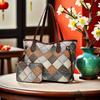 Stylish Tote Bag With Plaid Pattern Fashion Shoulder Bag Ladies Handbag 2024 Winter Easy Matching Clutch Bag With Wristlet