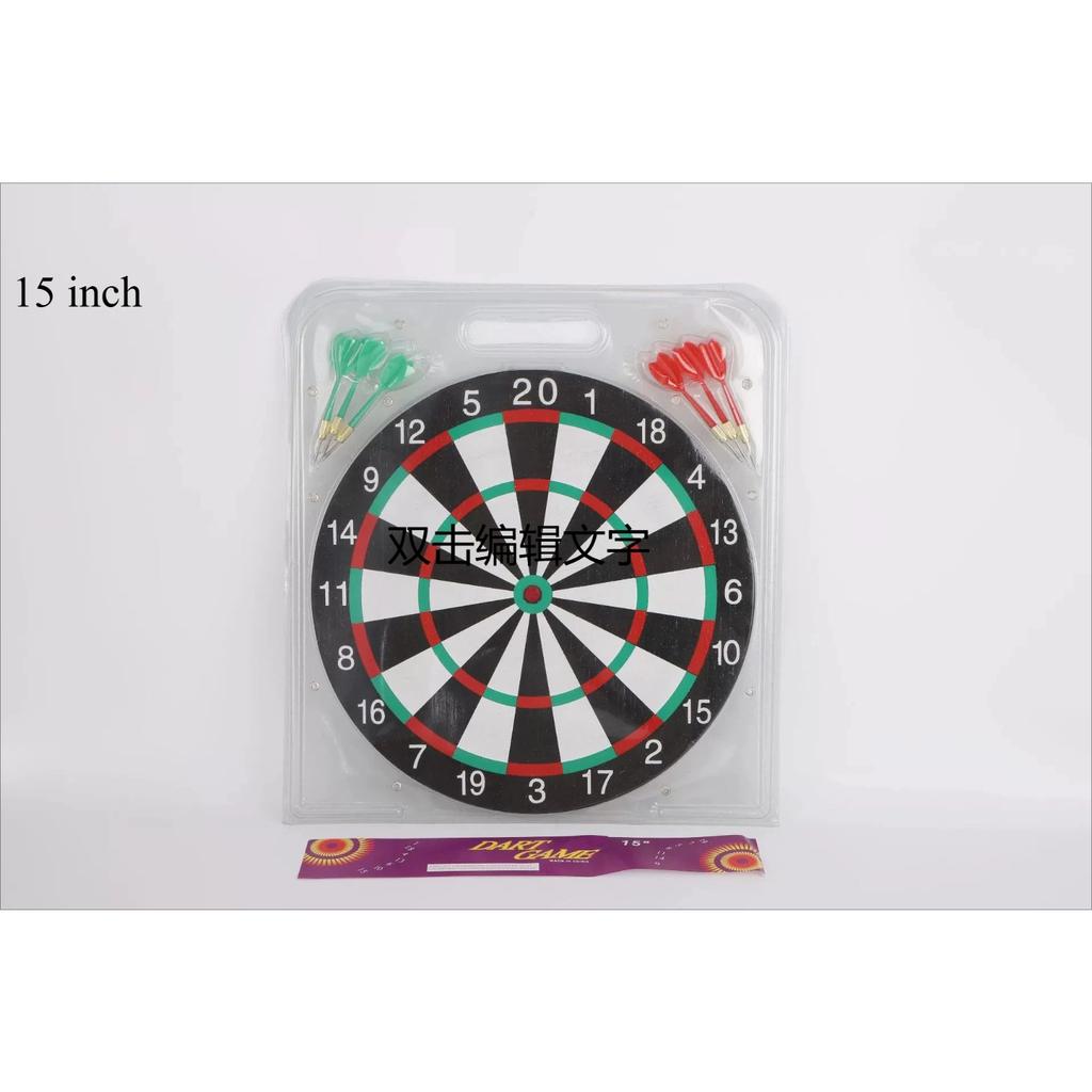 Conjunto Profissional de Dardos de 17/15 Polegadas Conjunto de Montagem de Dardos de Dupla Face para Bar Escritório Casa Clube