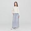 Lee Women's Light Blue Tencel Denim Midi Skirt