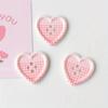 10/20/30pcs Cute Plaid Heart Shaped Button Coat Cardigan DIY Sewing Decoration Women's Clothing Sewing Accessories