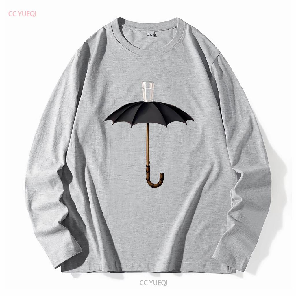 Rene Magritte La Vacanza di Hegel 1958 Opera d'Arte Maglietta vintage Lavata abbigliamento firmato Top Per l'Uso Quotidiano Elegante Unisex Casual