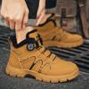 Winter New Style with Plush and Thickened High Top Men's Cotton Shoes Versatile Warm Men's Snow Boots