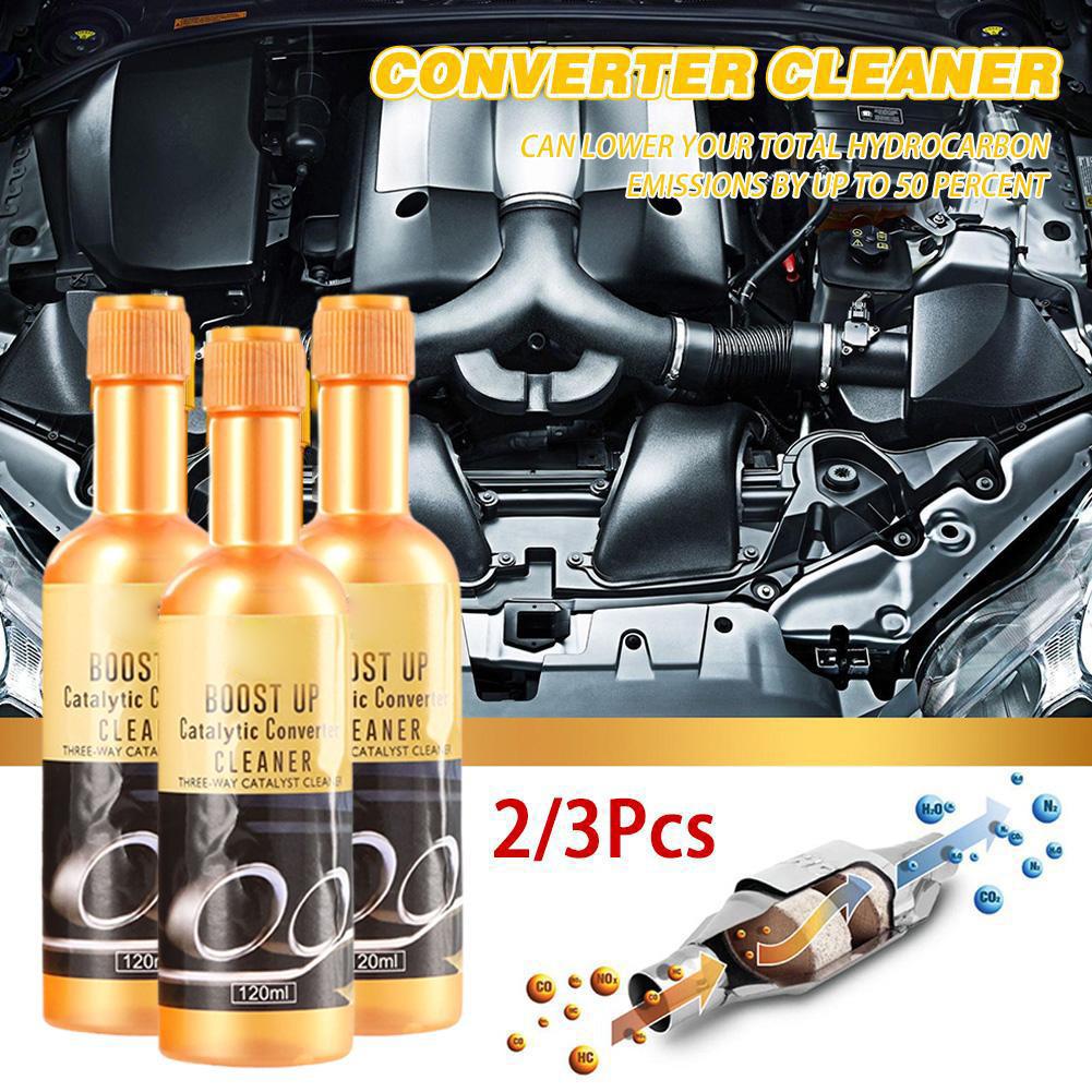 120ML 3pcs Car Catalytic Converter Cleaners Automobile Cleaner Catalysts Easy To Clean Engine Accelerators CSV