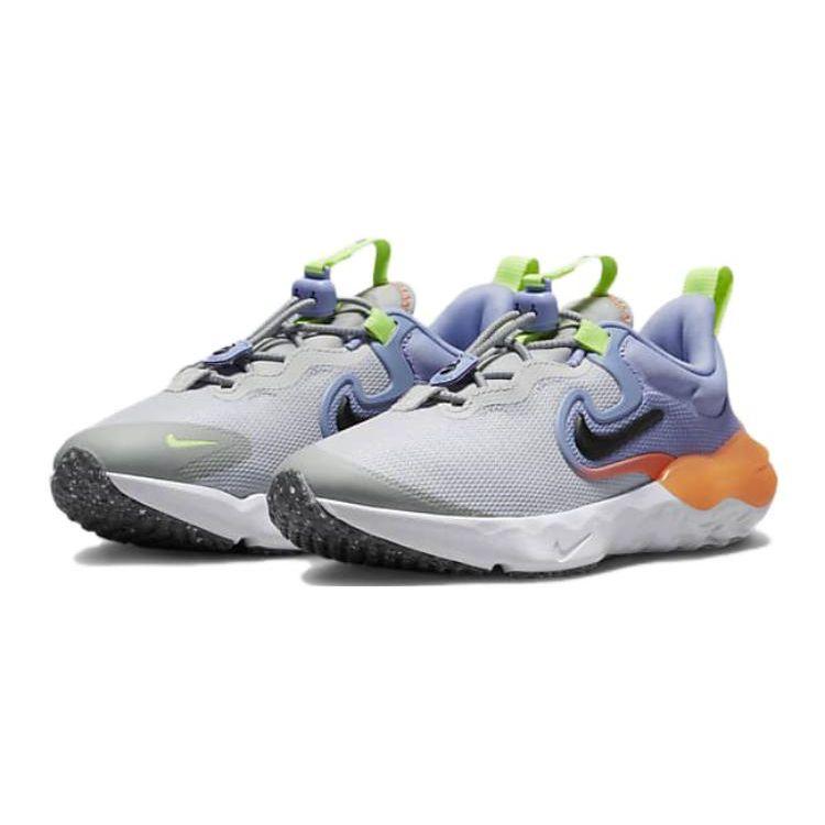 Nike Run Flow PS Photon Dust Purple Pulse Kids Sneakers Grey Total-Orange Black DR0471-002