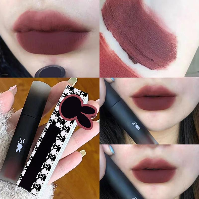Reverse Macaron Lippen-Mud Lipgloss Matt Nebel Samt Weiß Lipgloss Student Erschwinglicher Lippenstift
