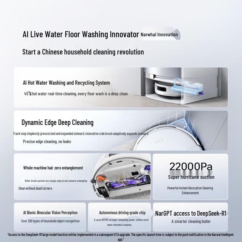 NARWAL Xiaoyao 002 AI Self-Cleaning Robot Vacuum and Mop