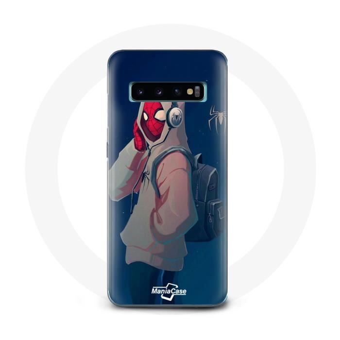 Coque Samsung Galaxy S10 Spiderman into the Spider vers swag