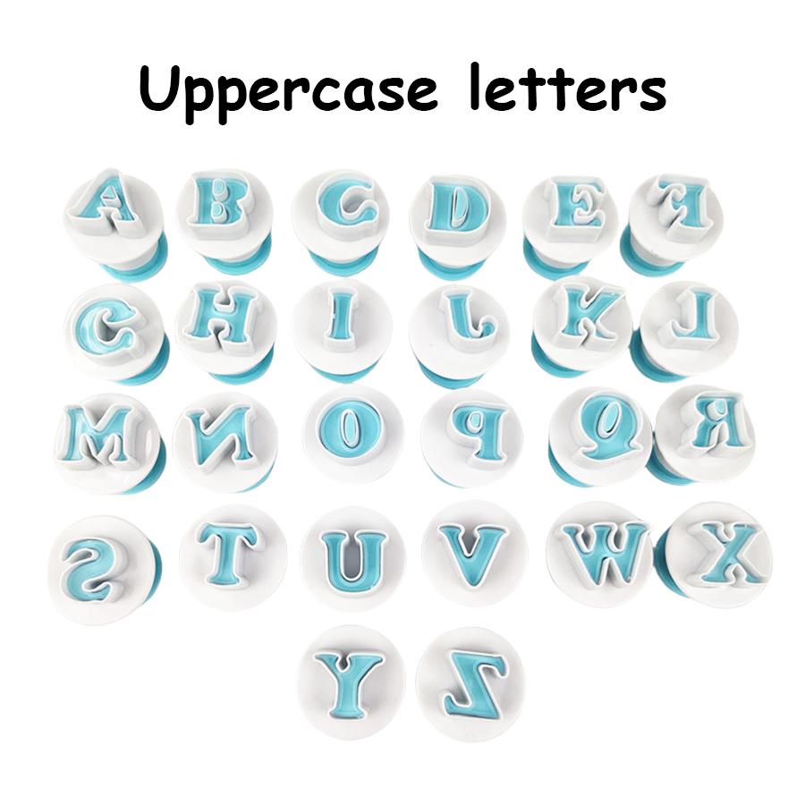 Alphabet/Number Cookie Cutters Set - Plastic Biscuit Molds for Baking, Cake Decorating, Birthday Party & DIY Crafts