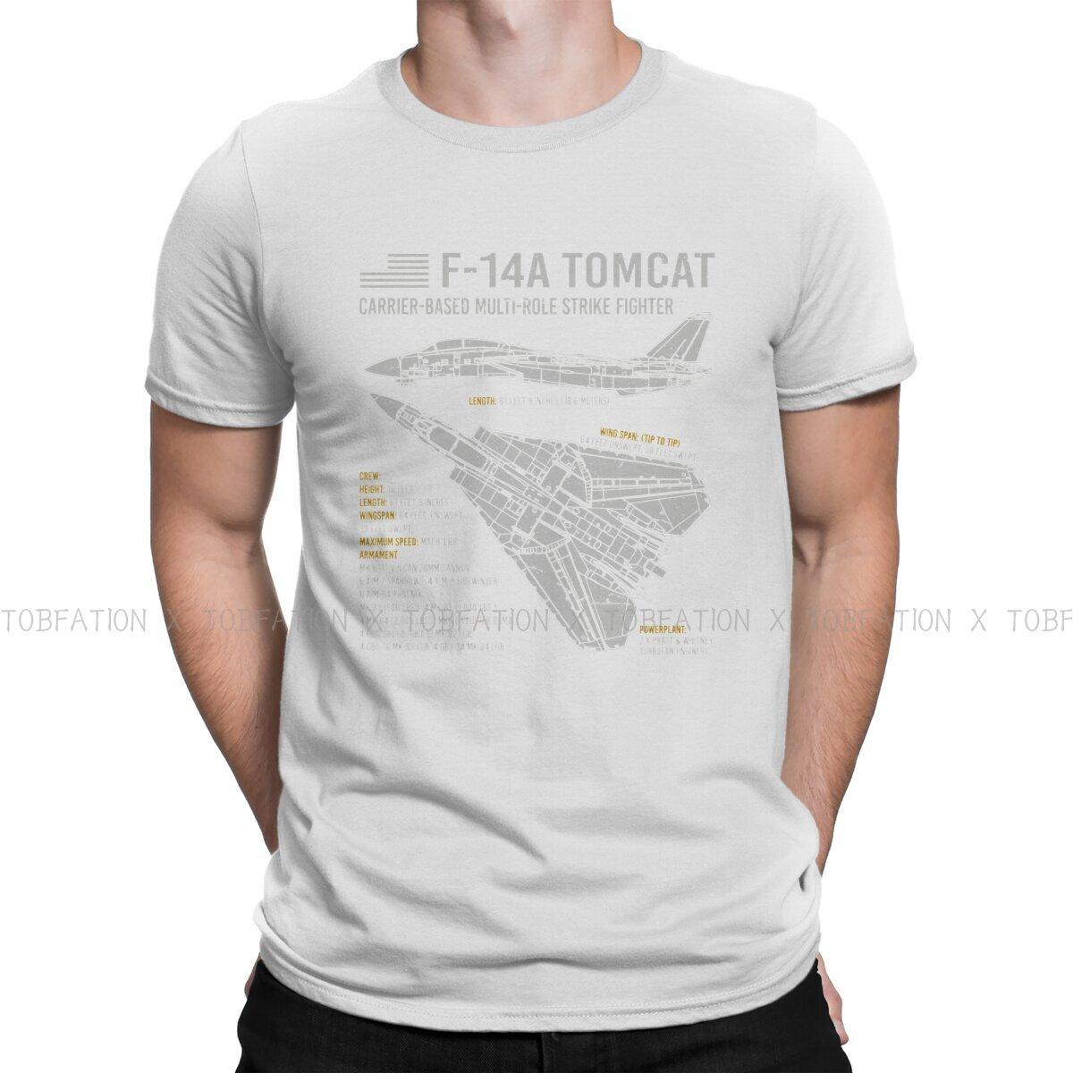Top Gun Maverick Goose Film Fabric TShirt F14 Tomcat US Navy Aircraft Plane USAF Airplane Blueprint T Shirt Men Tee Shirt S