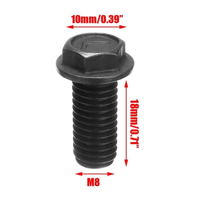 Vite Lama Sega M8X18mm, Kit Flangiati Esagonali con Filettatura Sinistra Per Macchina da Taglio
