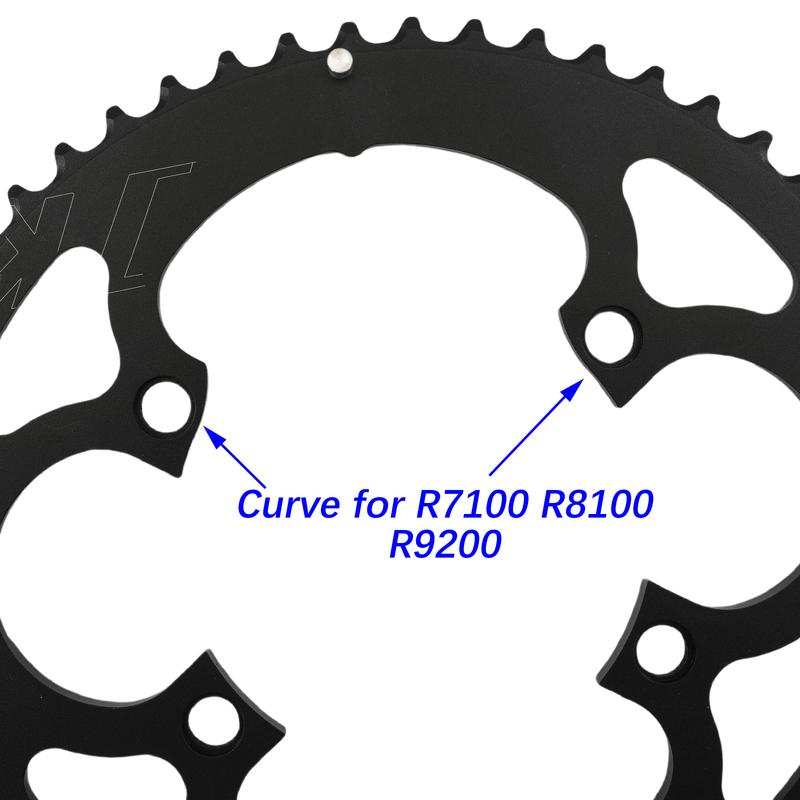 DJC Road Bike Chainring 110bcd 4 Bolts Oval Round 2x Chainring Double 54t 40t for Shimano R7100 R8100 R9200 R7000 R8000 R9100