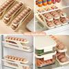 Egg Holder Dispenser for Refrigerator, Automatic Rolling Egg Storage for Refrigerator Space Saving Egg Tray For Fridge Organizer
