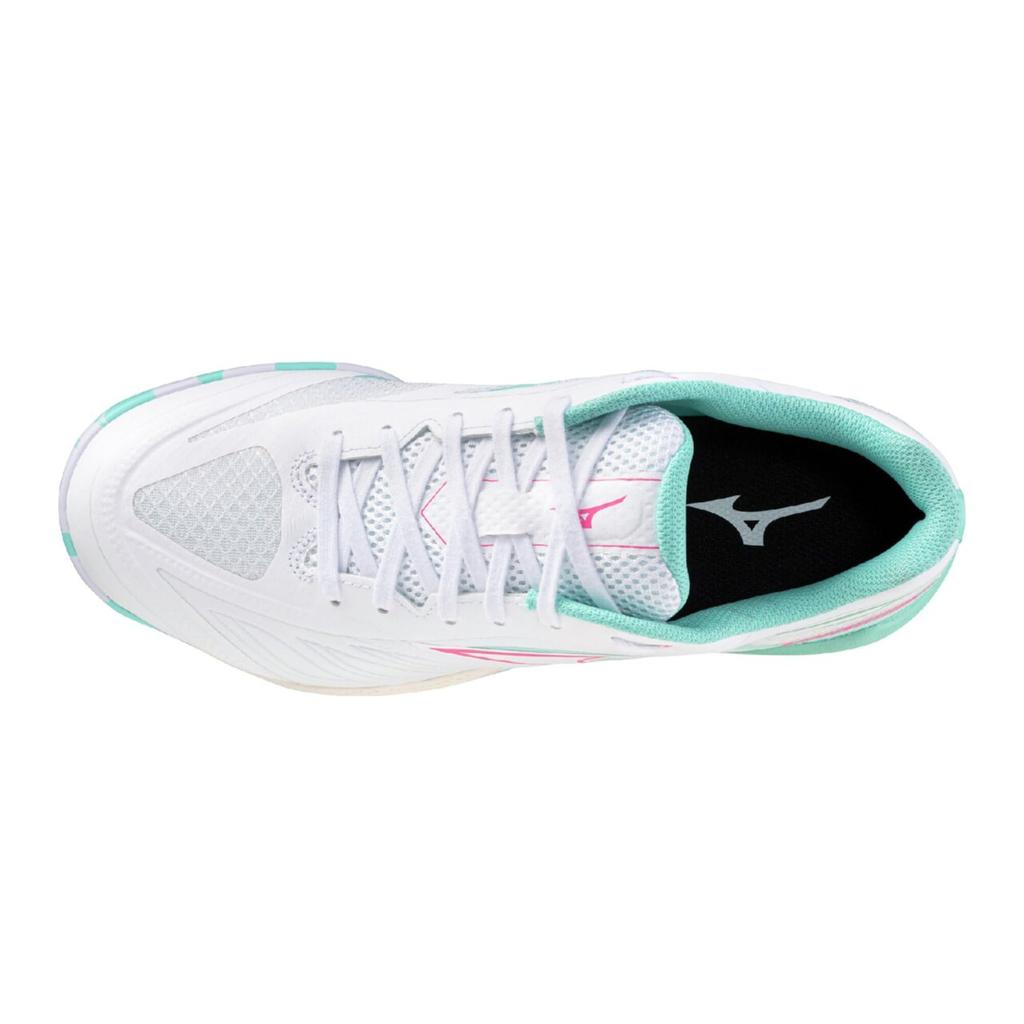 Mizuno Wave Medal 8 Table Tennis Size 2E Shoes, White/Pink/Green, 24.0 cm,