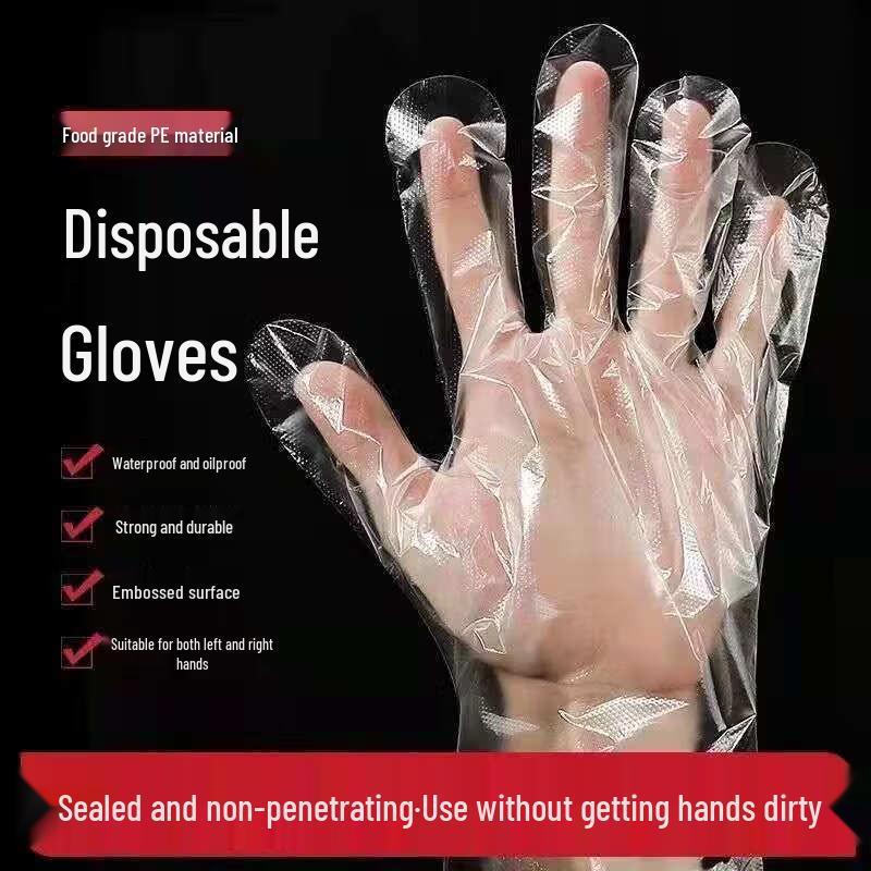 ZISIZ Disposable PE Plastic Gloves