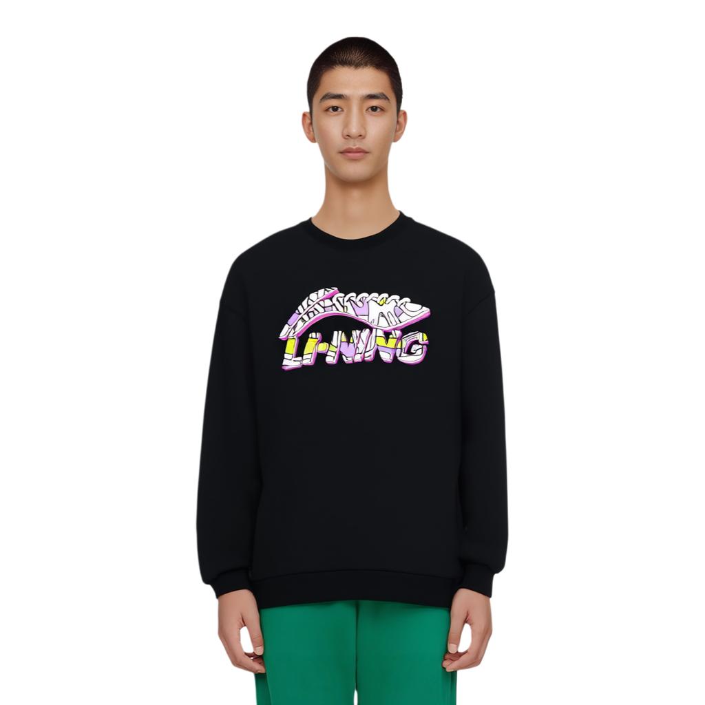 Li Ning Sports Life Collection Sweatshirt Winter Unisex Black AWDRG40-2