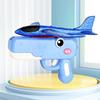 Dinosaur Airplane Launcher Toy Hand-Powered Glider with Soft Foam Aircraft Outdoor Flying Toy Fun Gift for Boys Girls