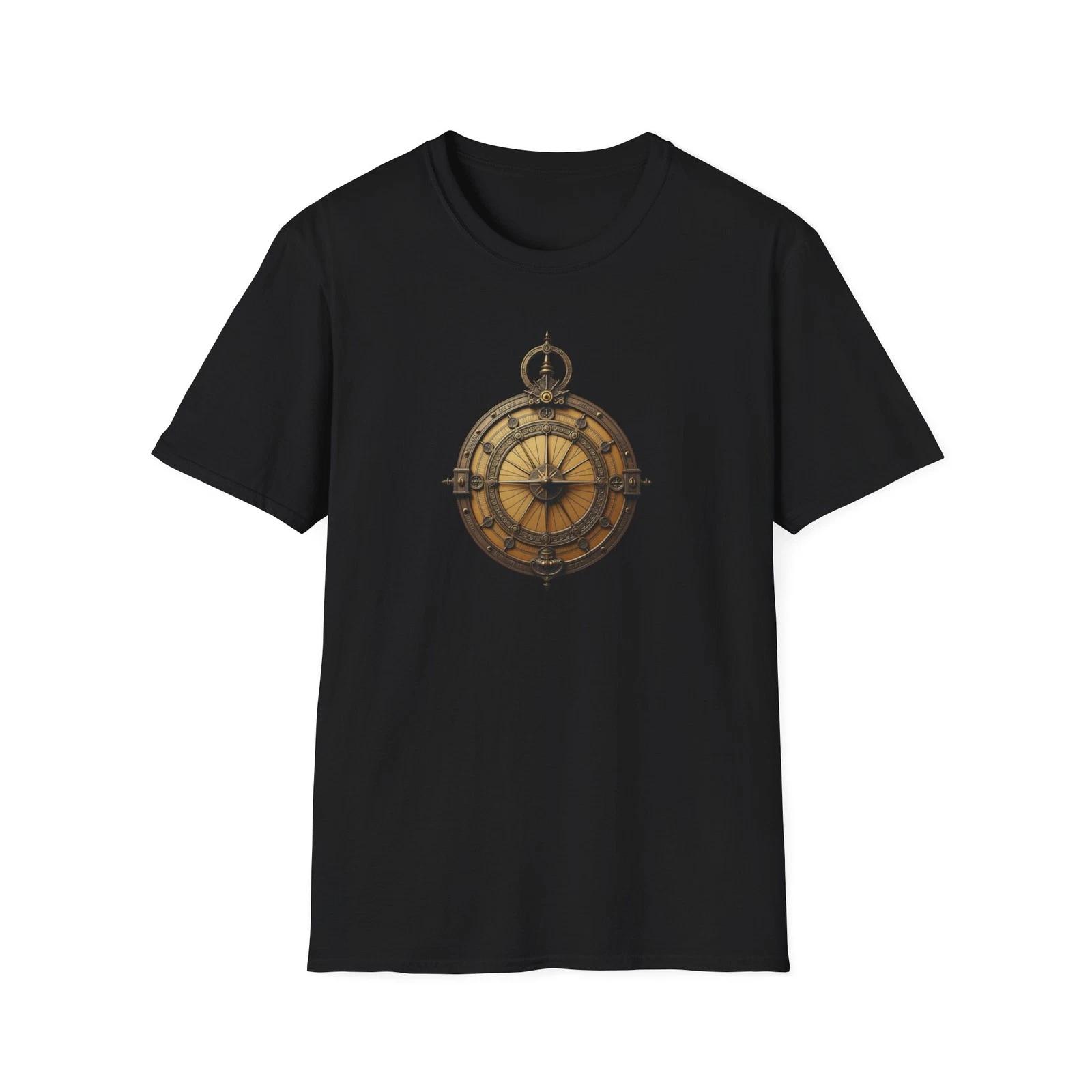 Nautical Vintage Compass T-Shirt | Sailor Map Design S