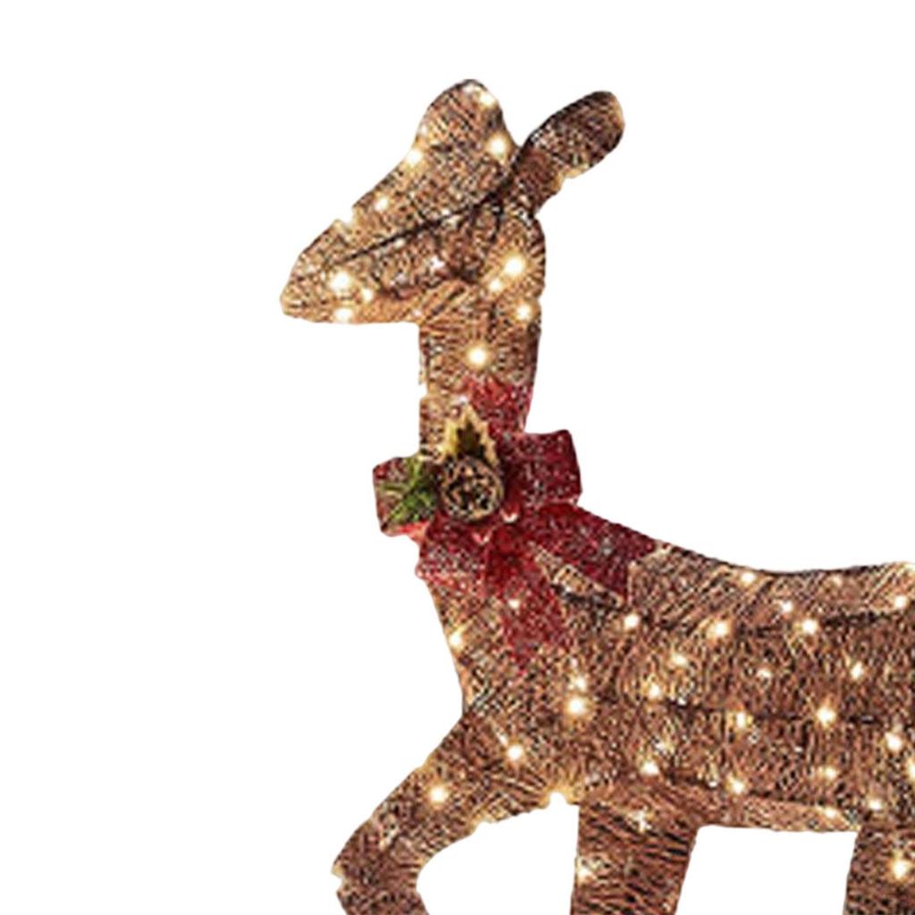 Christmas Lighted Reindeer Ornament for Festive Party Yard Indoor Outdoor L