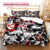 Street Trend Pattern Bedding Set, Urban Fashion Hero Bedroom Decor, Modern Lifestyle Home Gift.chl