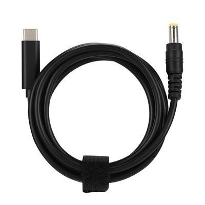 90W 19V 20V TypE C Male To 5.5mm X 2.5mm Male Straight Head Adapter Cable with PD Chip