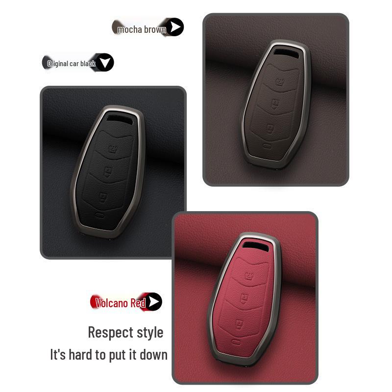 Car Remote Key Cover for Dongfeng Fengshen H30/S30 CROSS - Metal Business Style