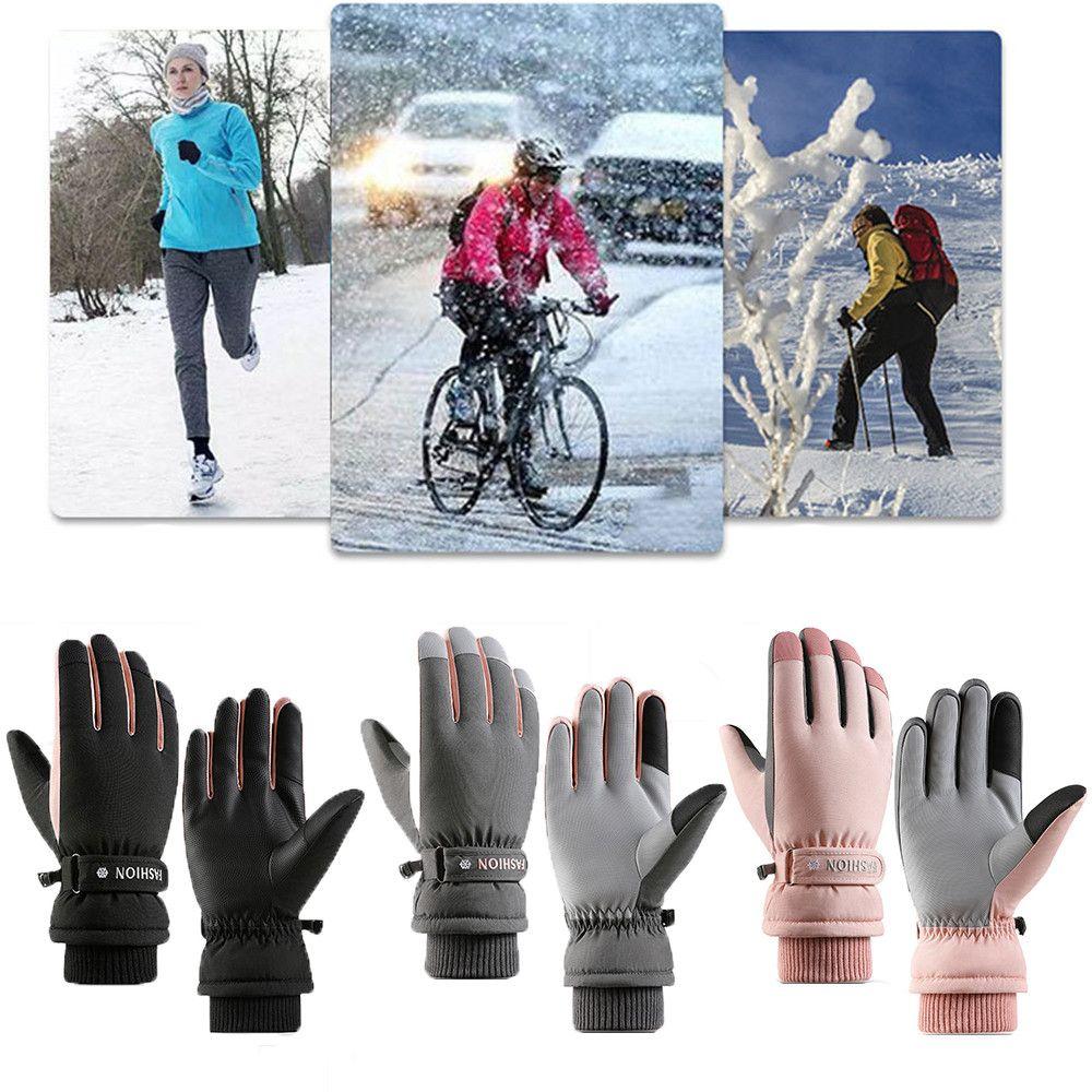 

Outdoor Sports Winter Waterproof Touch Screen Warm Ski Gloves Ridding Gloves чёрный
