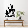 Picasso Don Quixote Metal Wall Art, Pablo Sculpture Decor, Librarian Bookish Gift, Large Unique Home Decor, Adventure Lover Gift