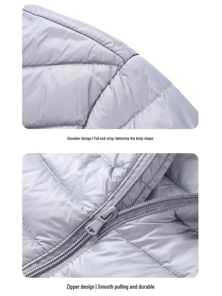 Outdoor Mountain Style Men's Lightweight Down Hoodie Jacket