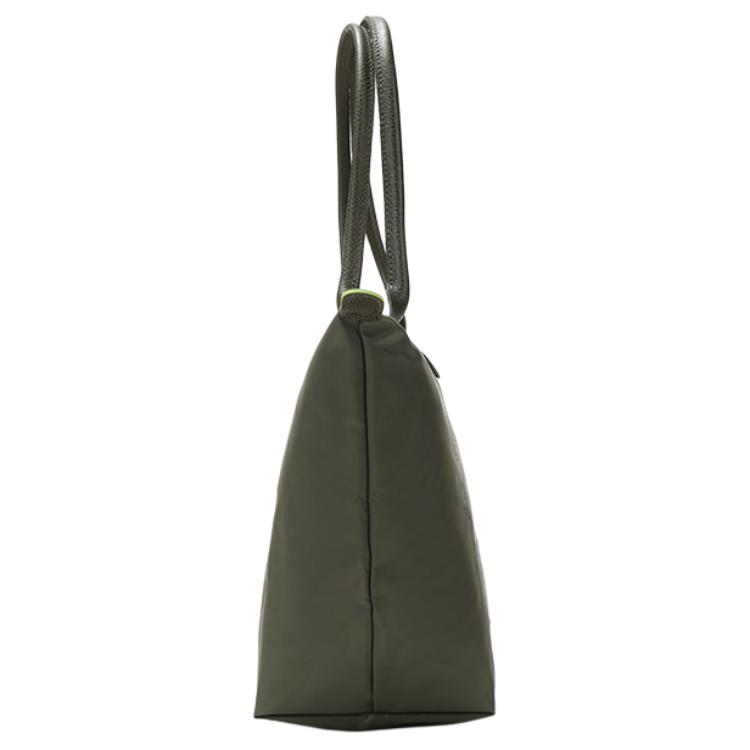 Longchamp Le Pliage Green 28 Long Handle Eco-Friendly Canvas Dumpling Shoulder Tote Bag Medium Women Bags Forest-Green 2605919479