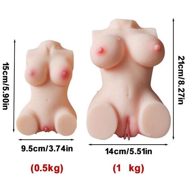 2 In 1 Sex Doll Realistic Virgin Male Ware with Virgin Male Female Torso Pocket Pussy Male Sex Toys